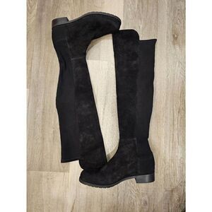 Stuart Weitzman size 8.5 Black Suede Tall Boots